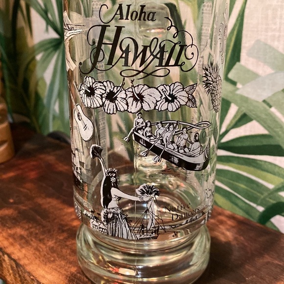 Vintage Hawaii Souvenir Glass  Mug - Picture 2 of 4